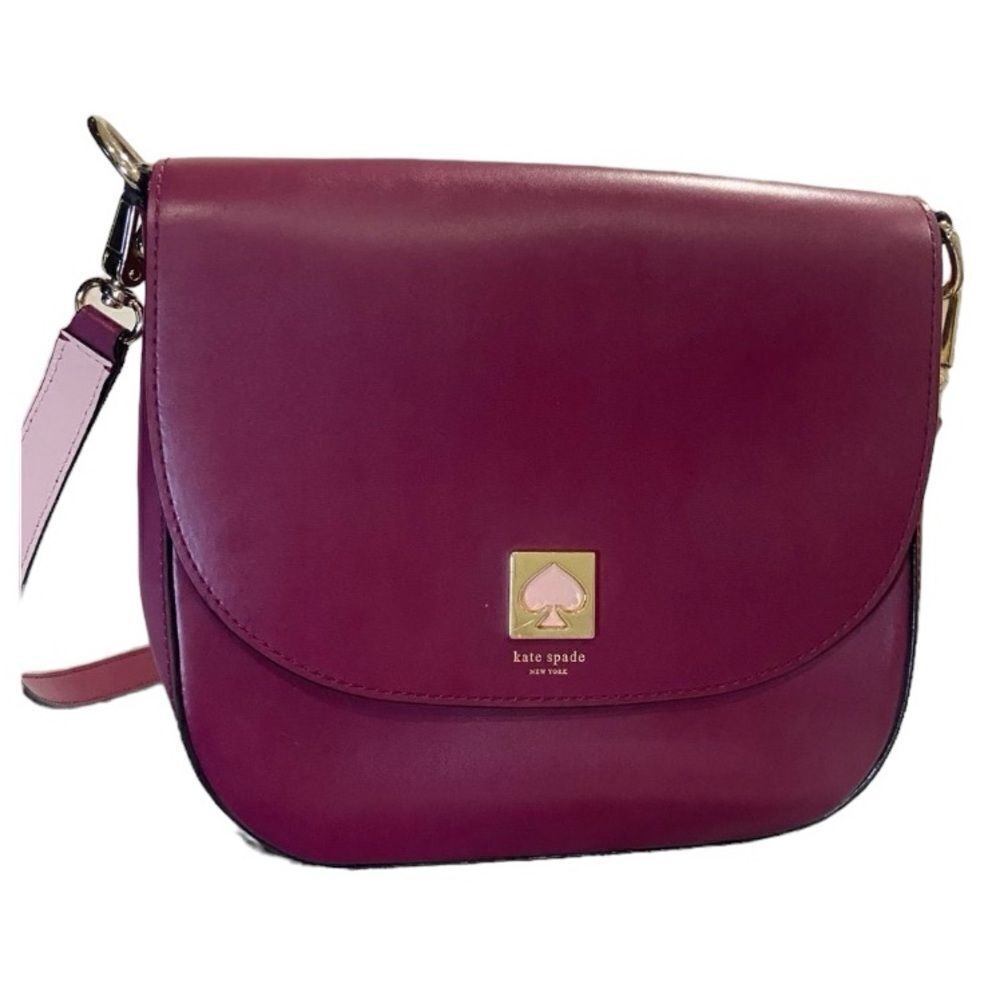 Kate Spade Doreen New Bond street cross body bag red plum